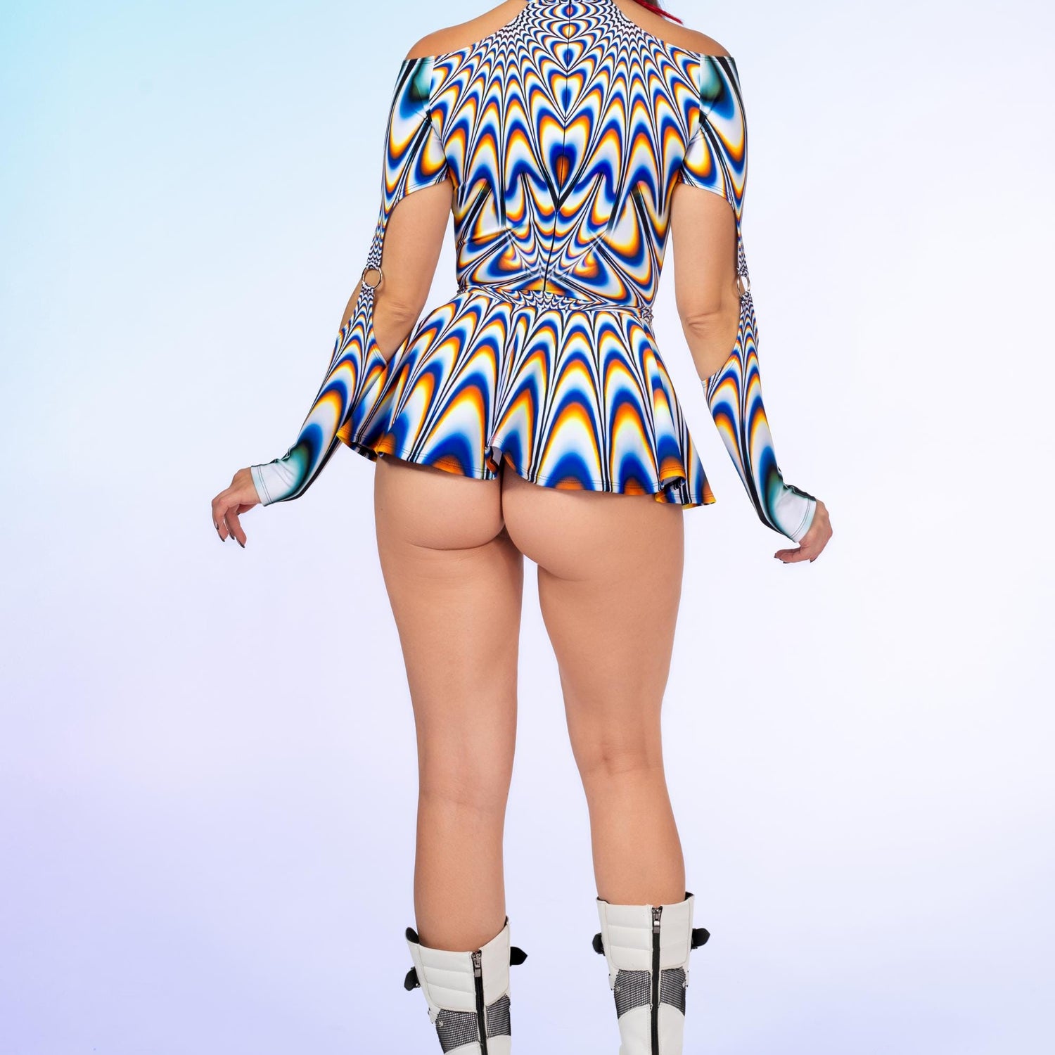 Women Entrance U Micro Buckle Skirt