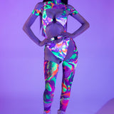 Color Spill Buckle Bodysuit