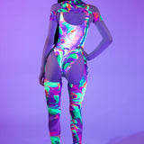 Color Spill Buckle Bodysuit