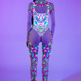 Prismatic Pulse Buckle Bodysuit