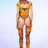 Space Groove Buckle Bodysuit