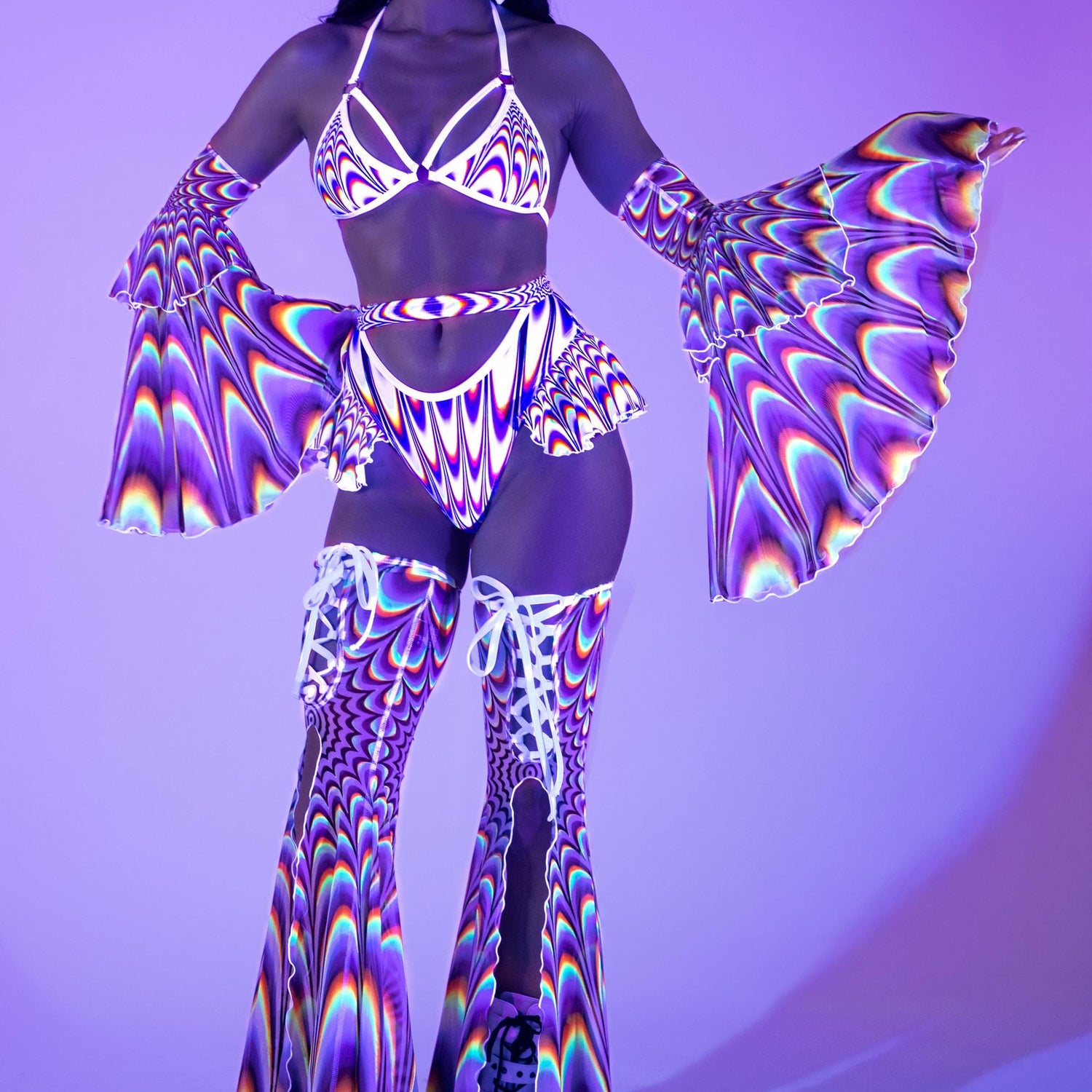 Entrance U Butterfly Ruffled Set
