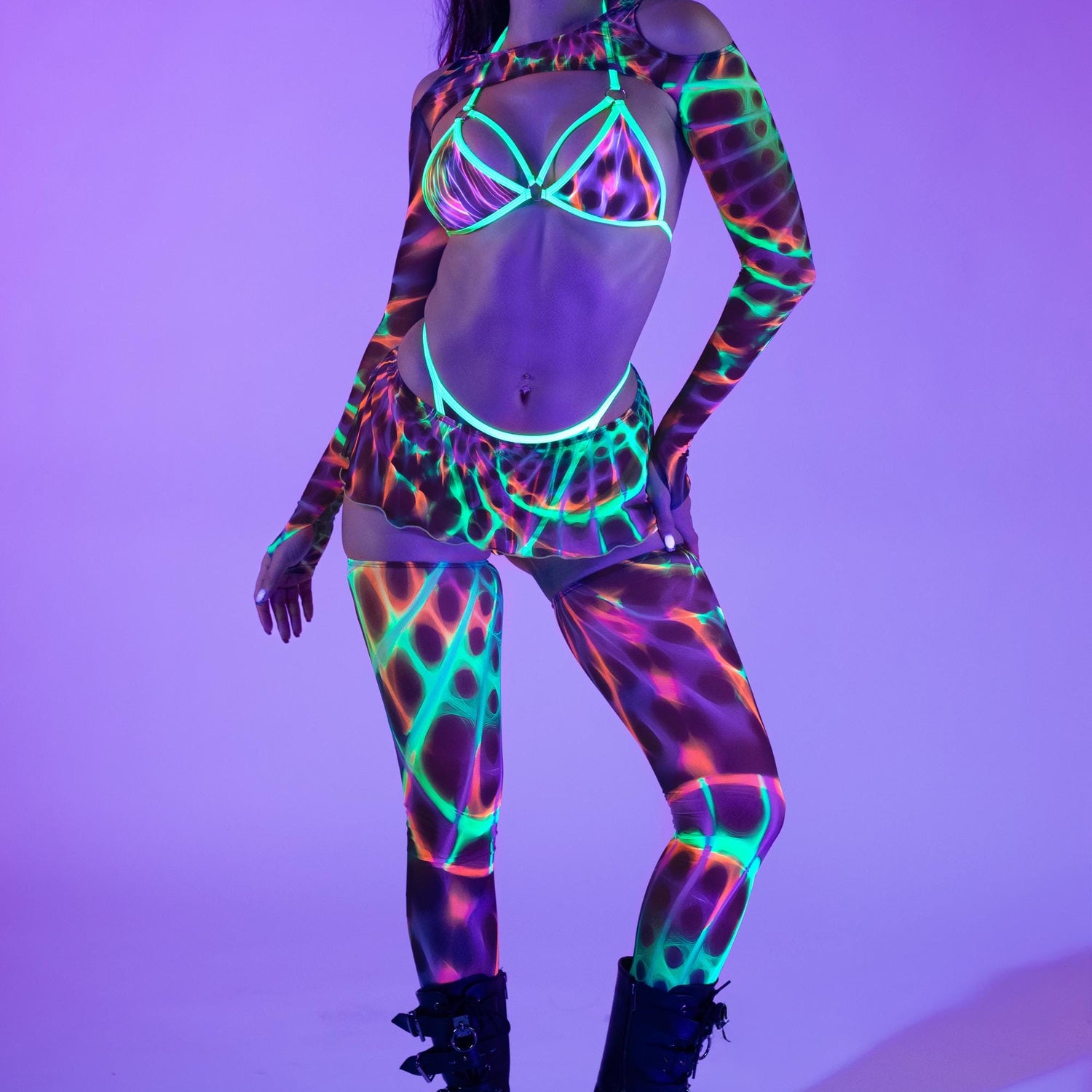 Prism Dream Mesh Micro Skirt 9