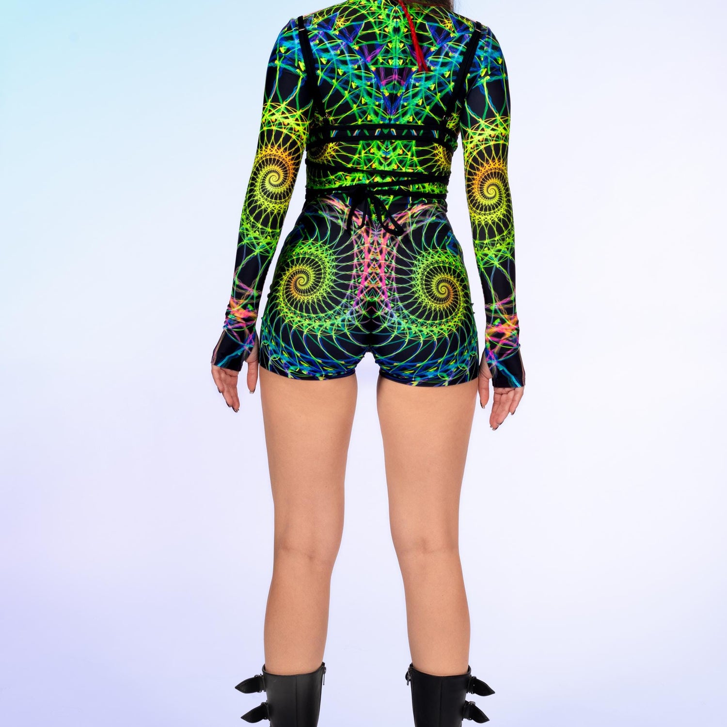 Fractal Fever Open Heart Romper 6