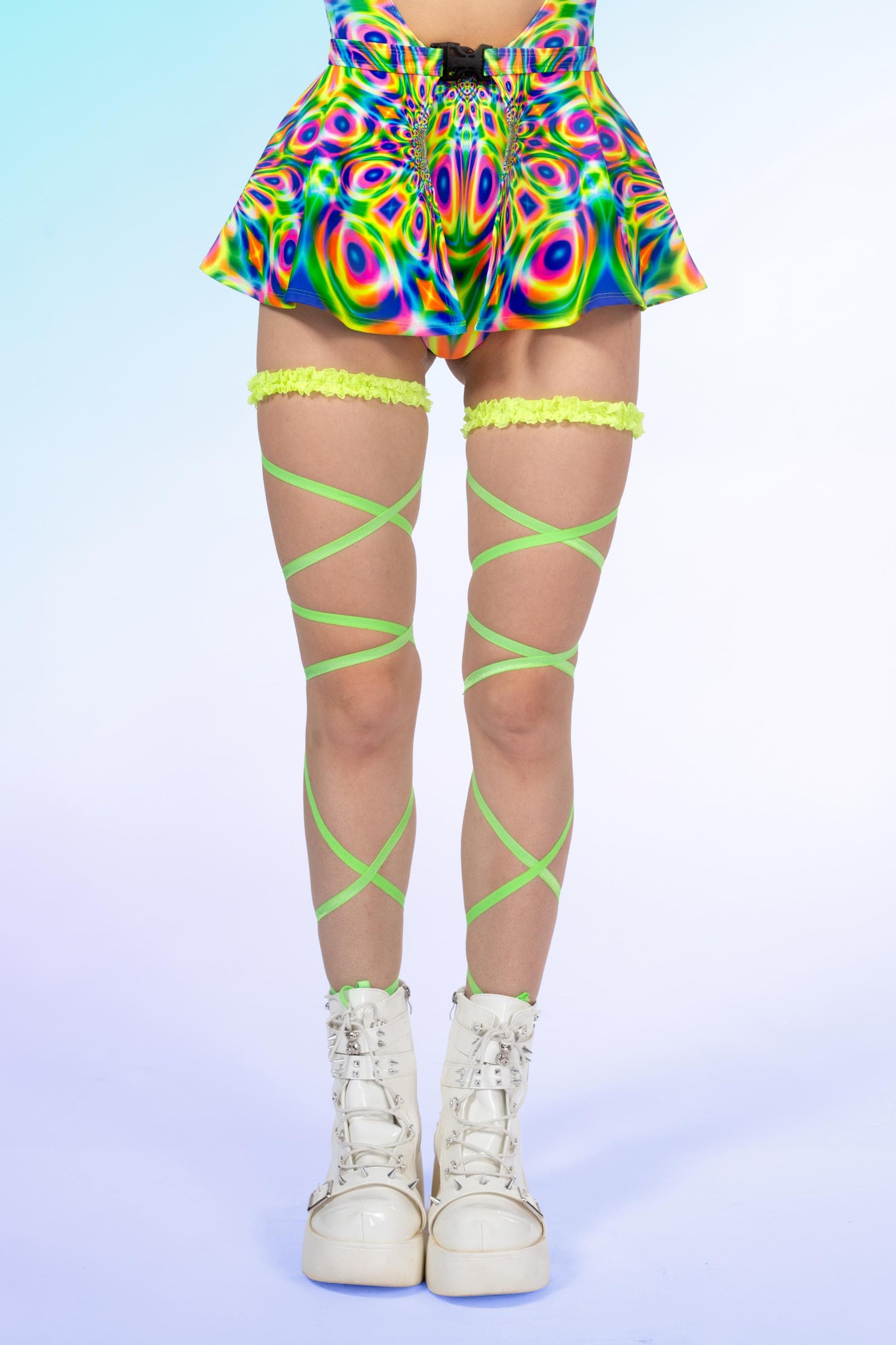 Prismatic Pulse Micro Buckle Skirt 1