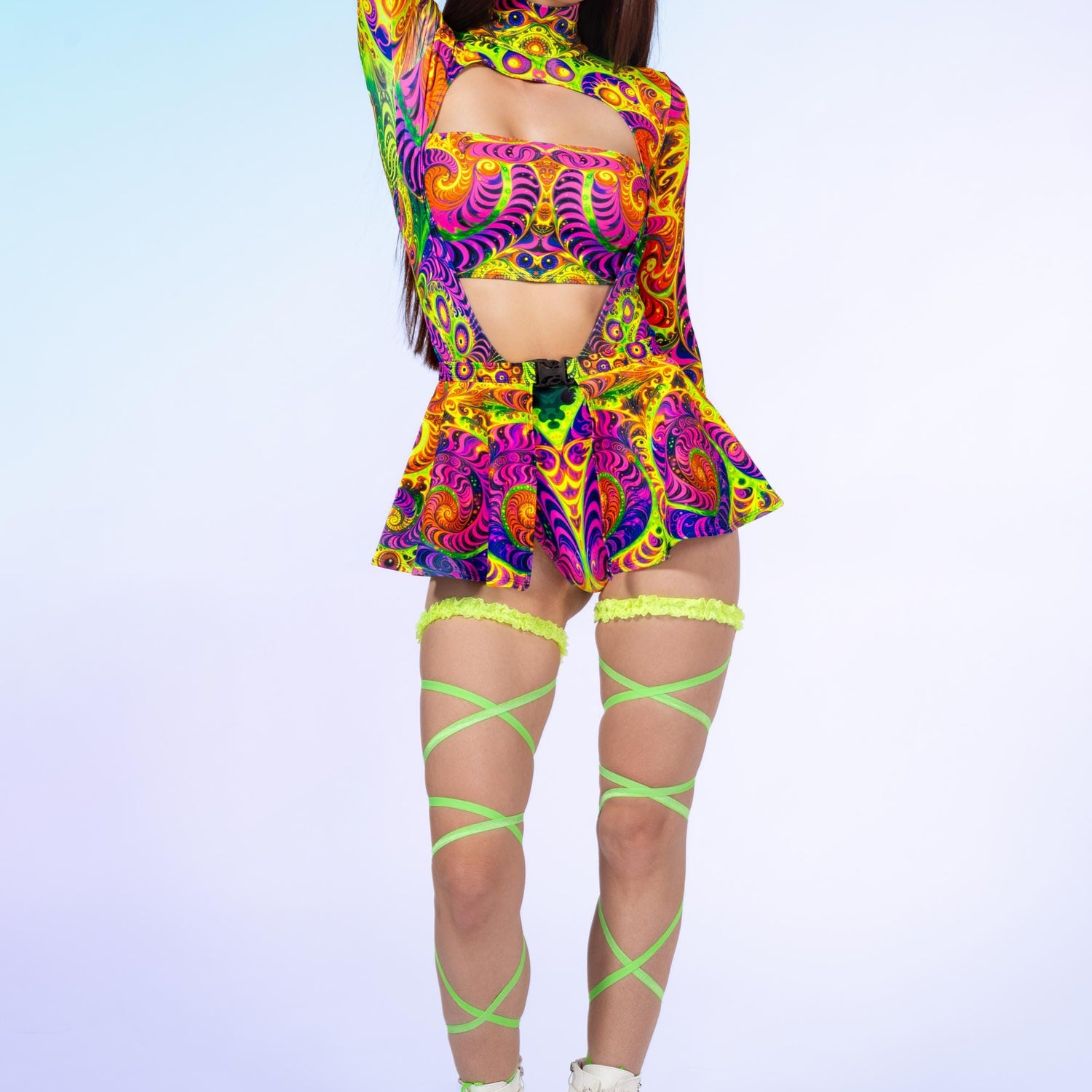 Women Headspinner Open-Heart Leotard