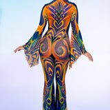 Lucid Trance Flared Mesh Costume