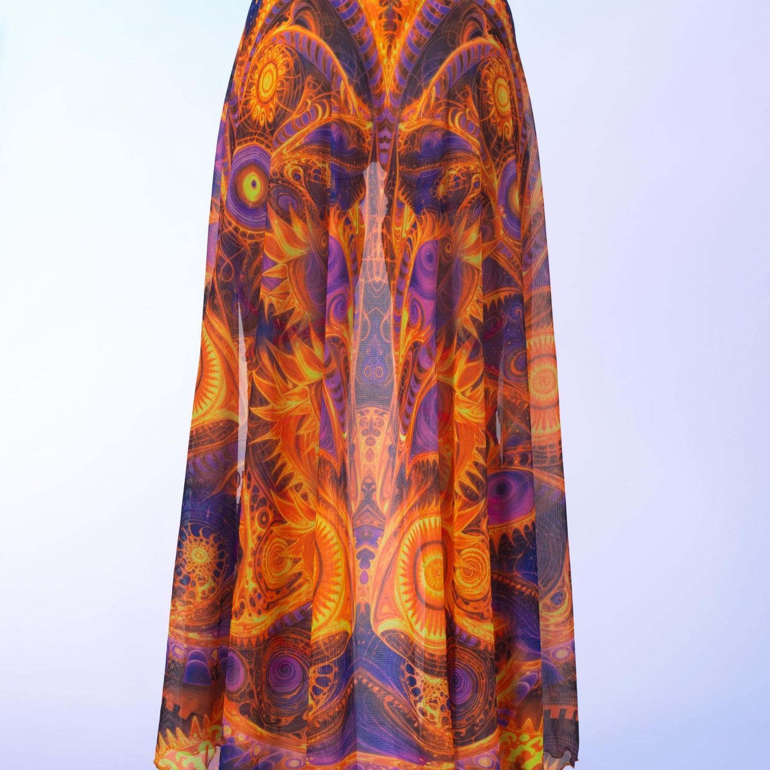Open your I Open Front Skirt Orange, Pink