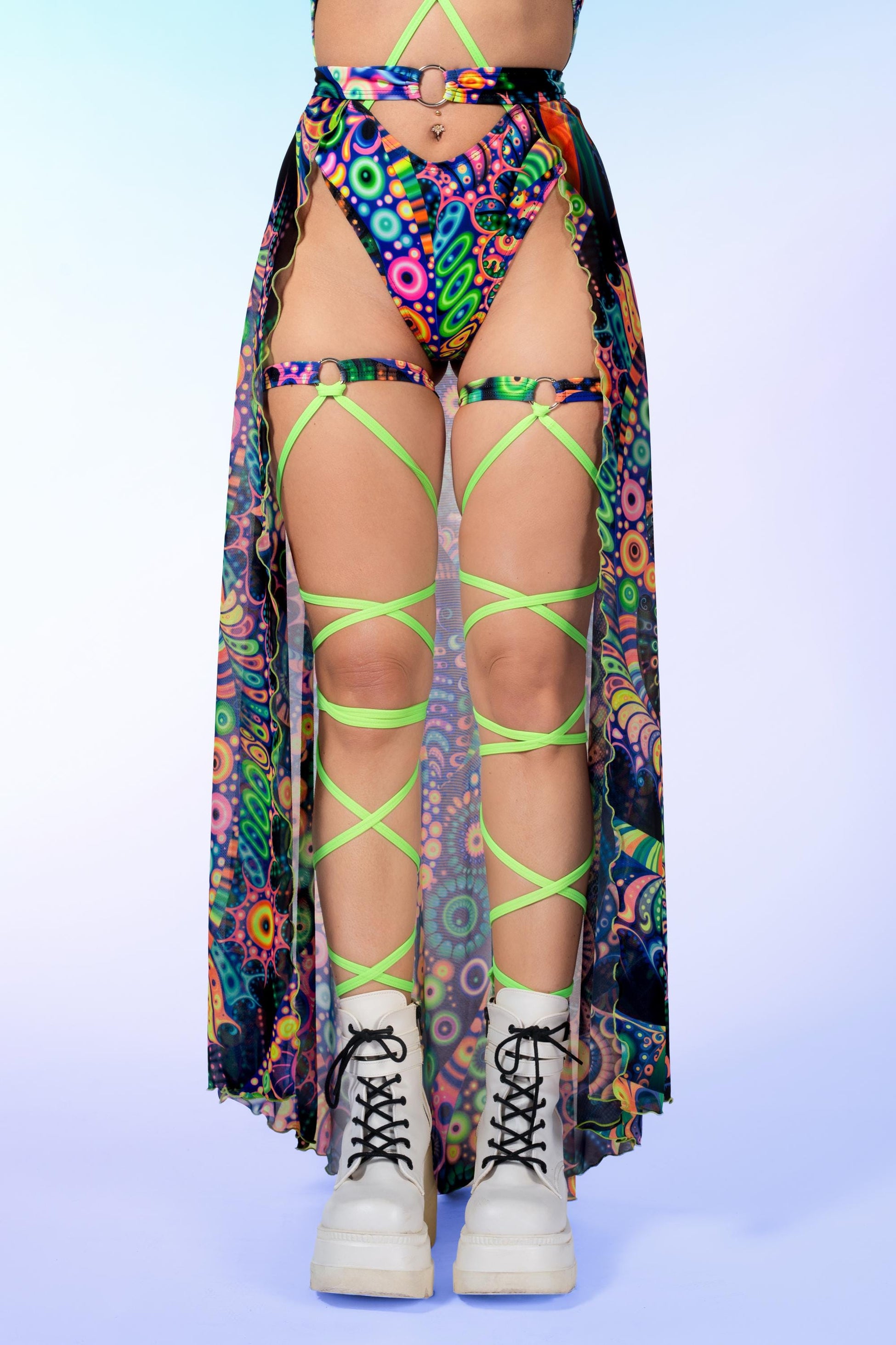 All Seeing Open Front Skirt 1