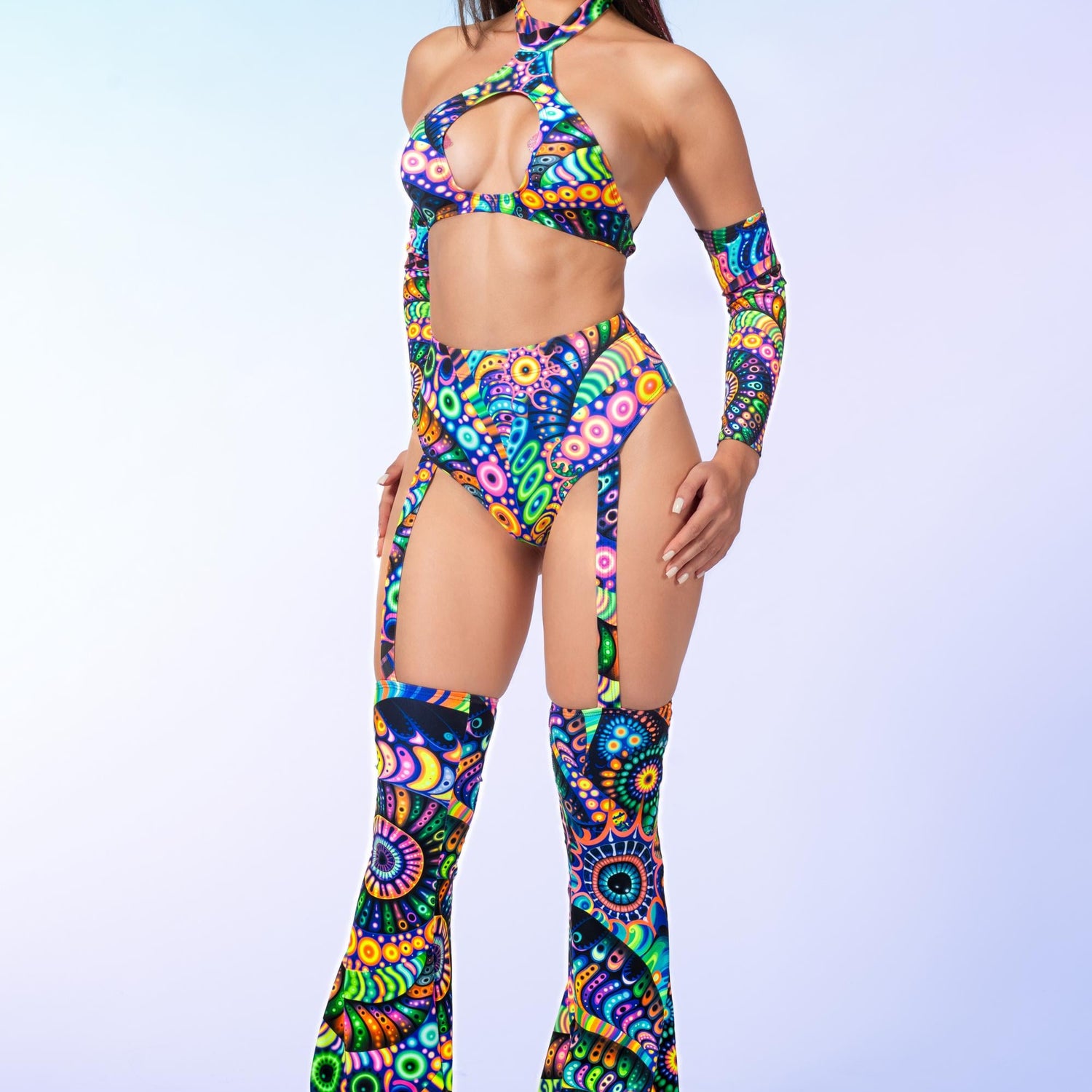 All Seeing Halter Top Blue