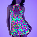 Prismatic Pulse  Criss-Cross Dress