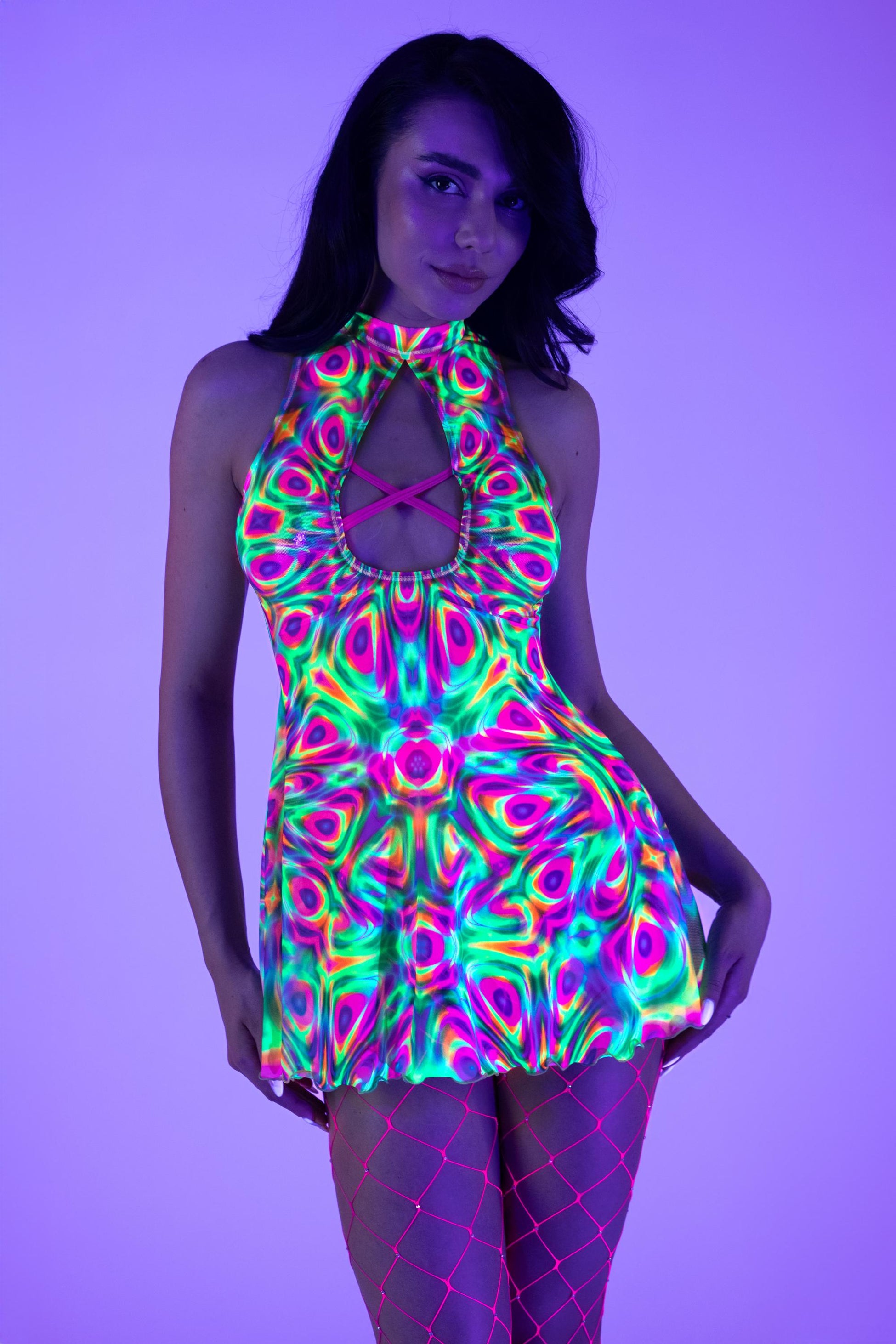 Prismatic Pulse  Criss-Cross Dress 1