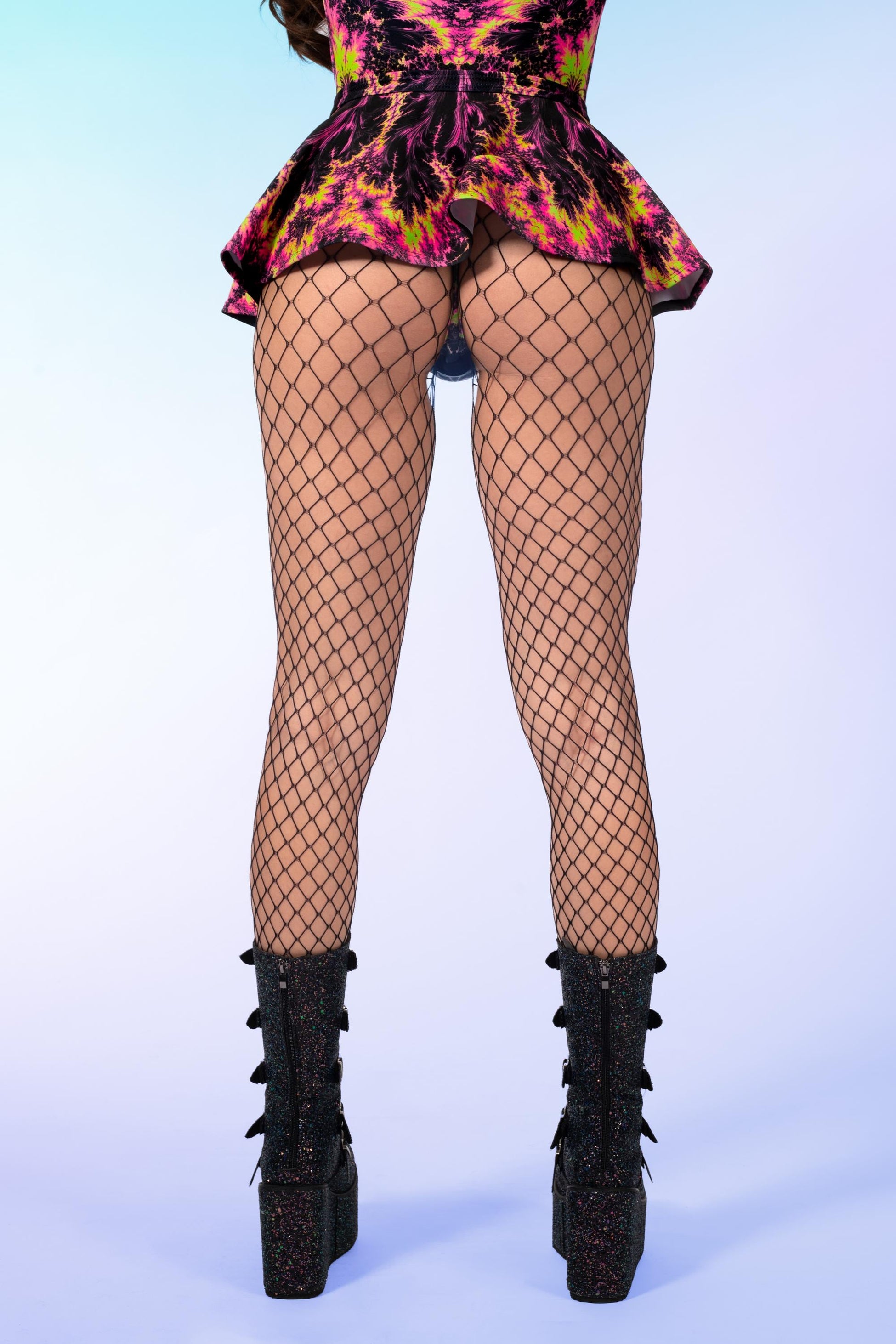 Neon Fractal Micro Buckle Skirt 2