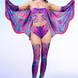 Winged Purple Corset Top