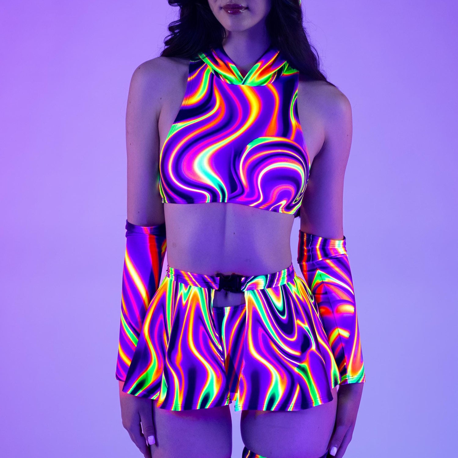 Vibrant Flow Micro Buckle Skirt 8