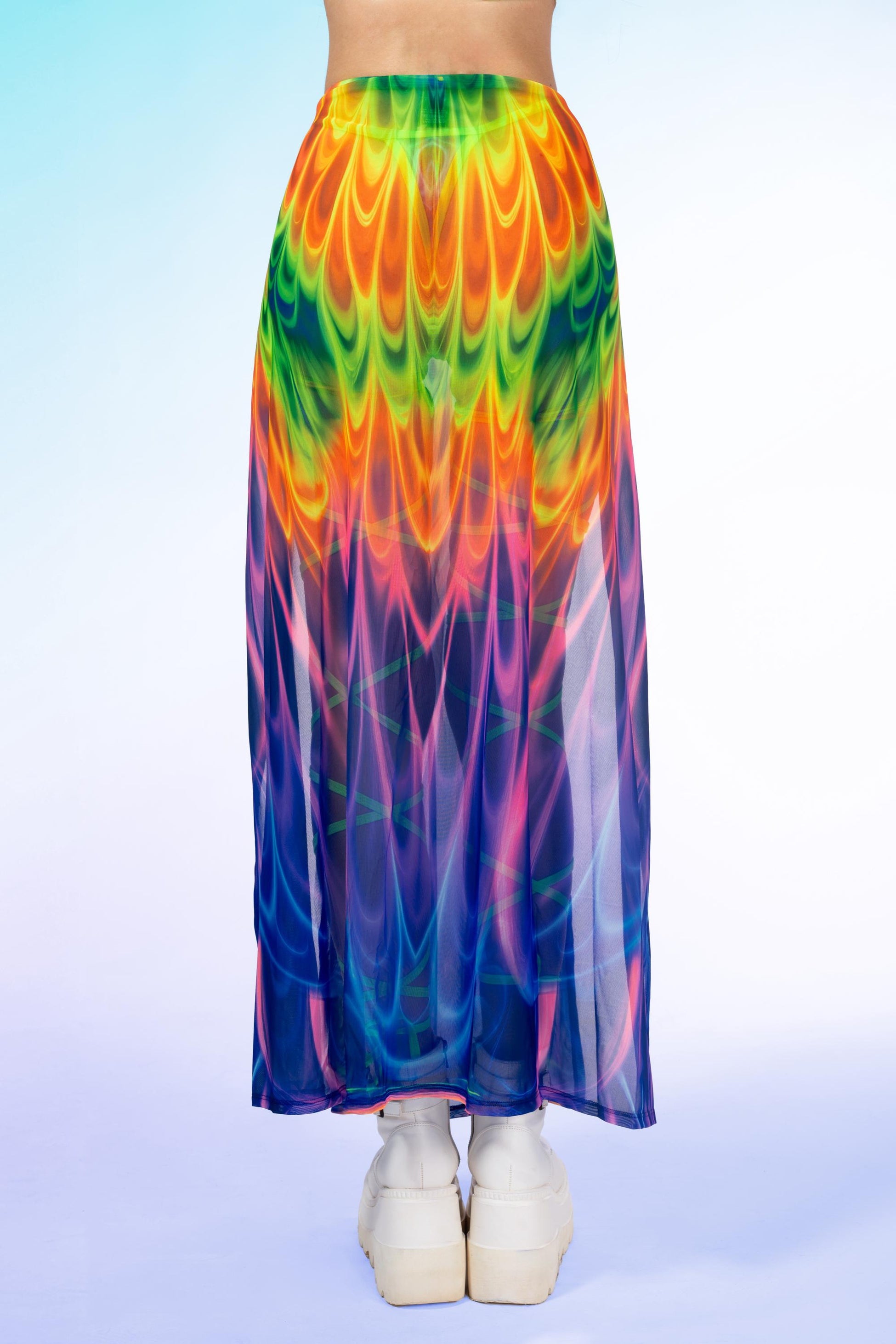 Psyflare Mesh Duster Skirt 2