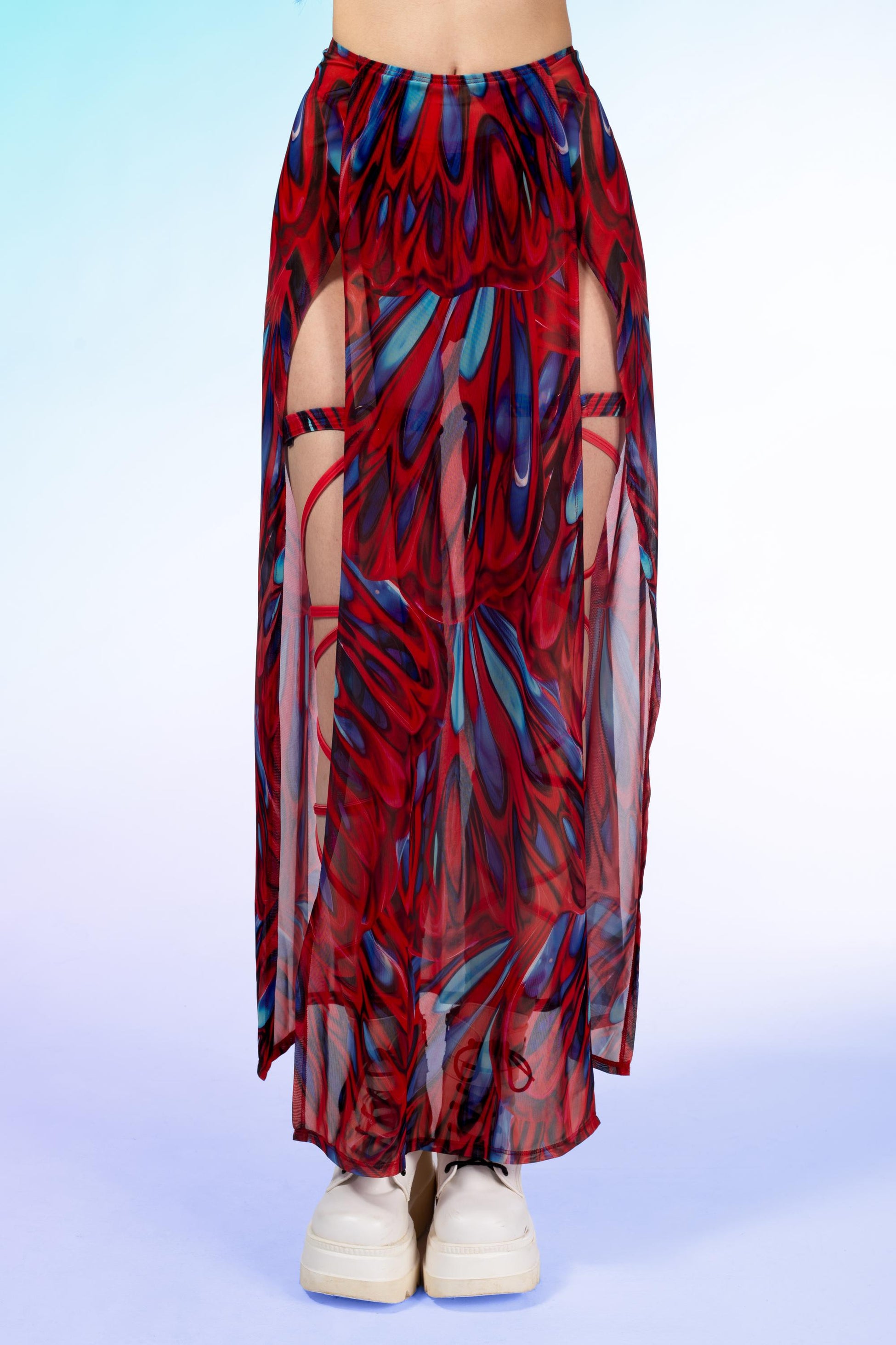 Won't Bite Mesh Duster Skirt 1