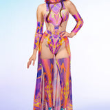 Lightning Open Skirt Set