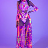 Lightning Open Skirt Set