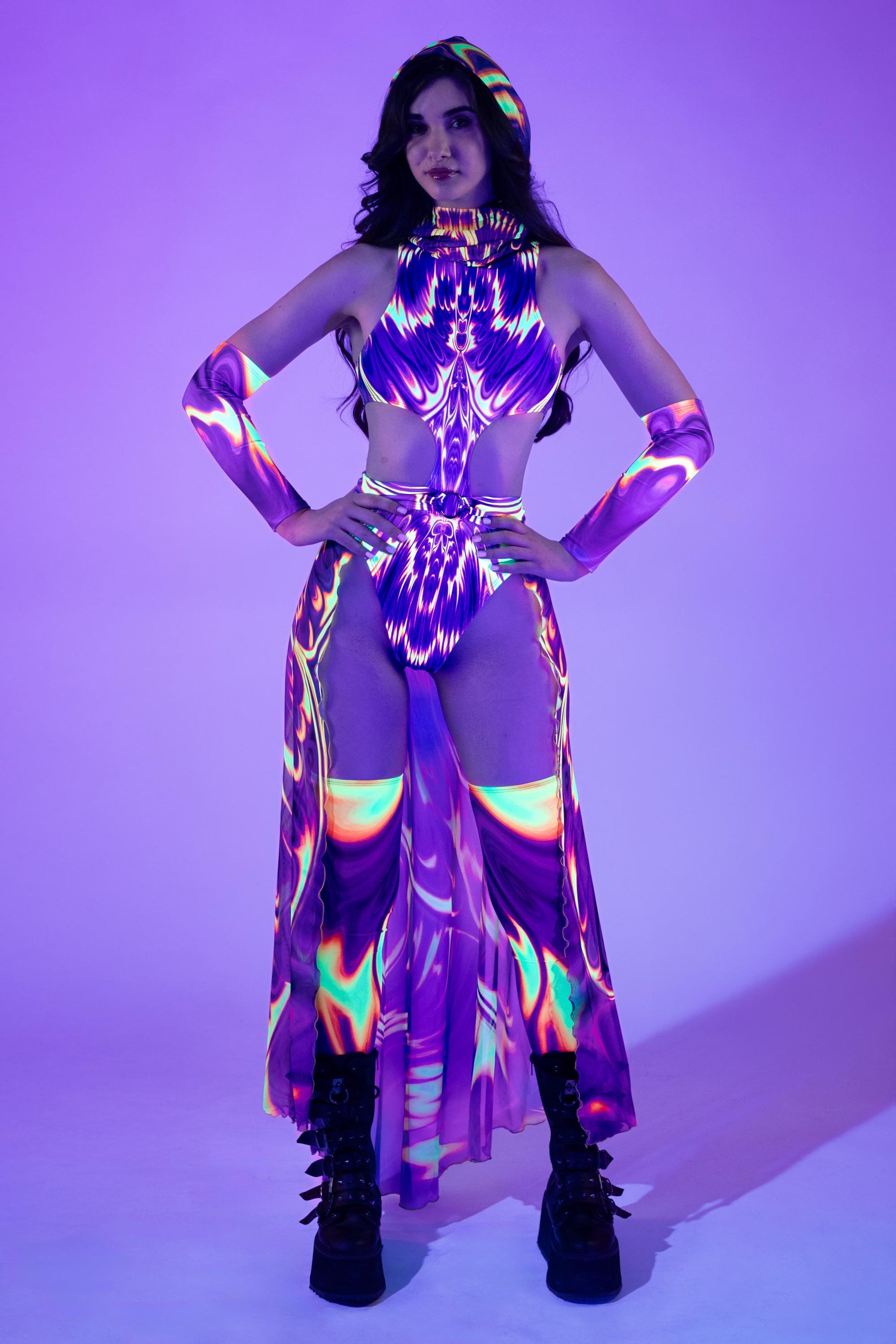 Thunder Breathing Open Skirt Set 1
