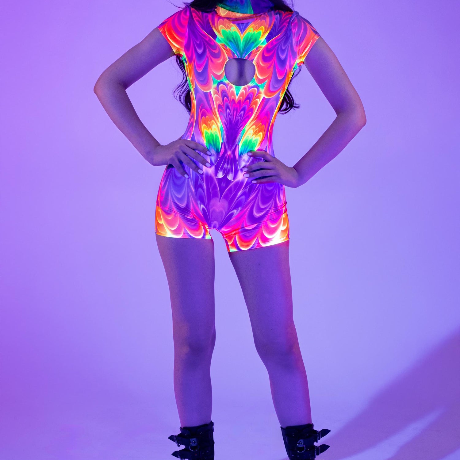 Carnival Short Sleeve Romper Rainbow