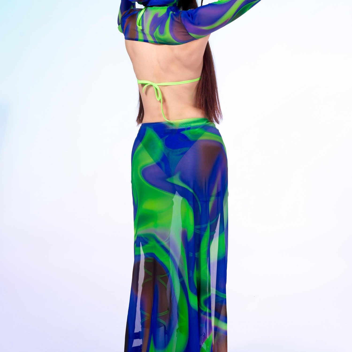 Toxic Potion Mesh Duster Skirt 8