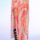Pink Glaze Duster Skirt Set