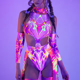 Lightning Side Cutout Bodysuit