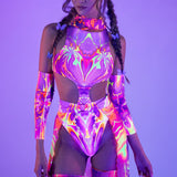 Lightning Open Skirt Set