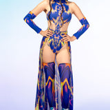 Thunder Breathing Side Cutout Bodysuit