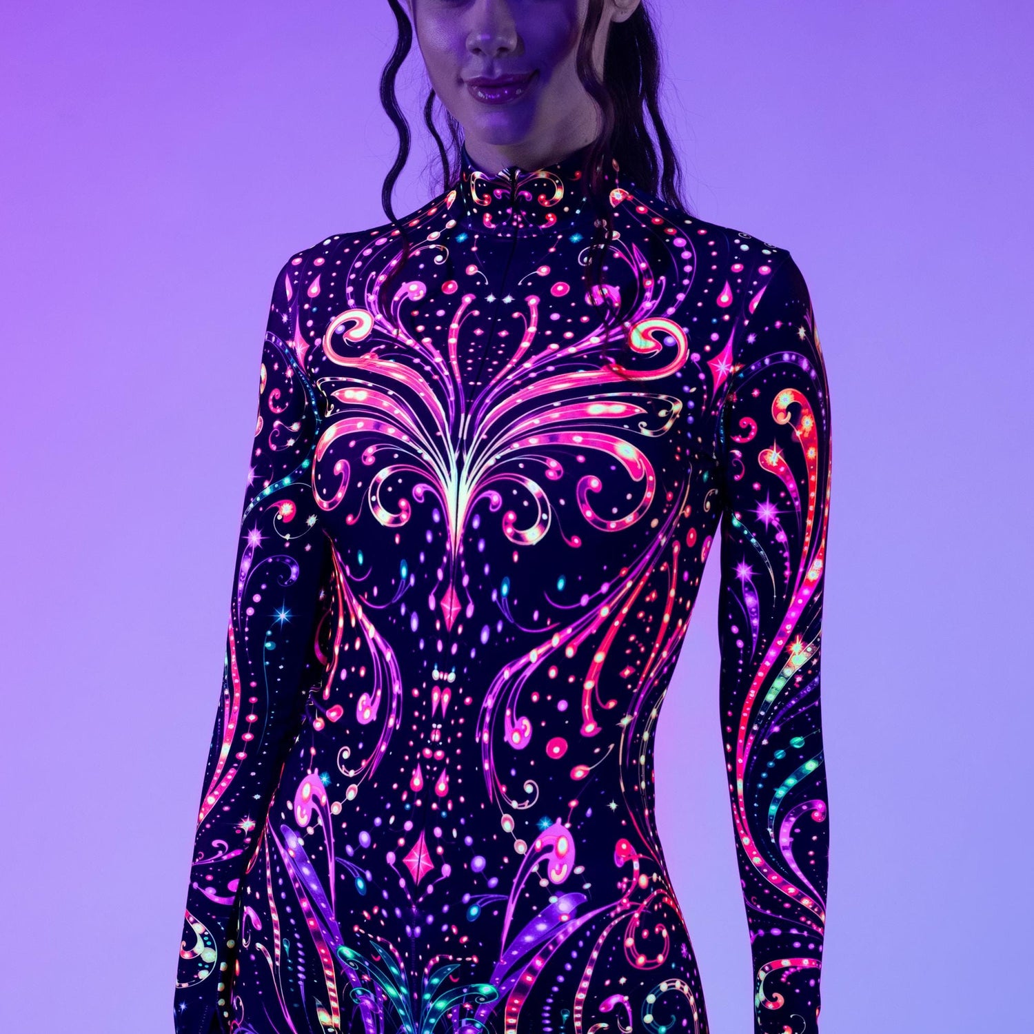 Flower Essence Costume Lycra, UV Reactive