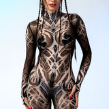 Blood Moon Ritual Mesh Costume