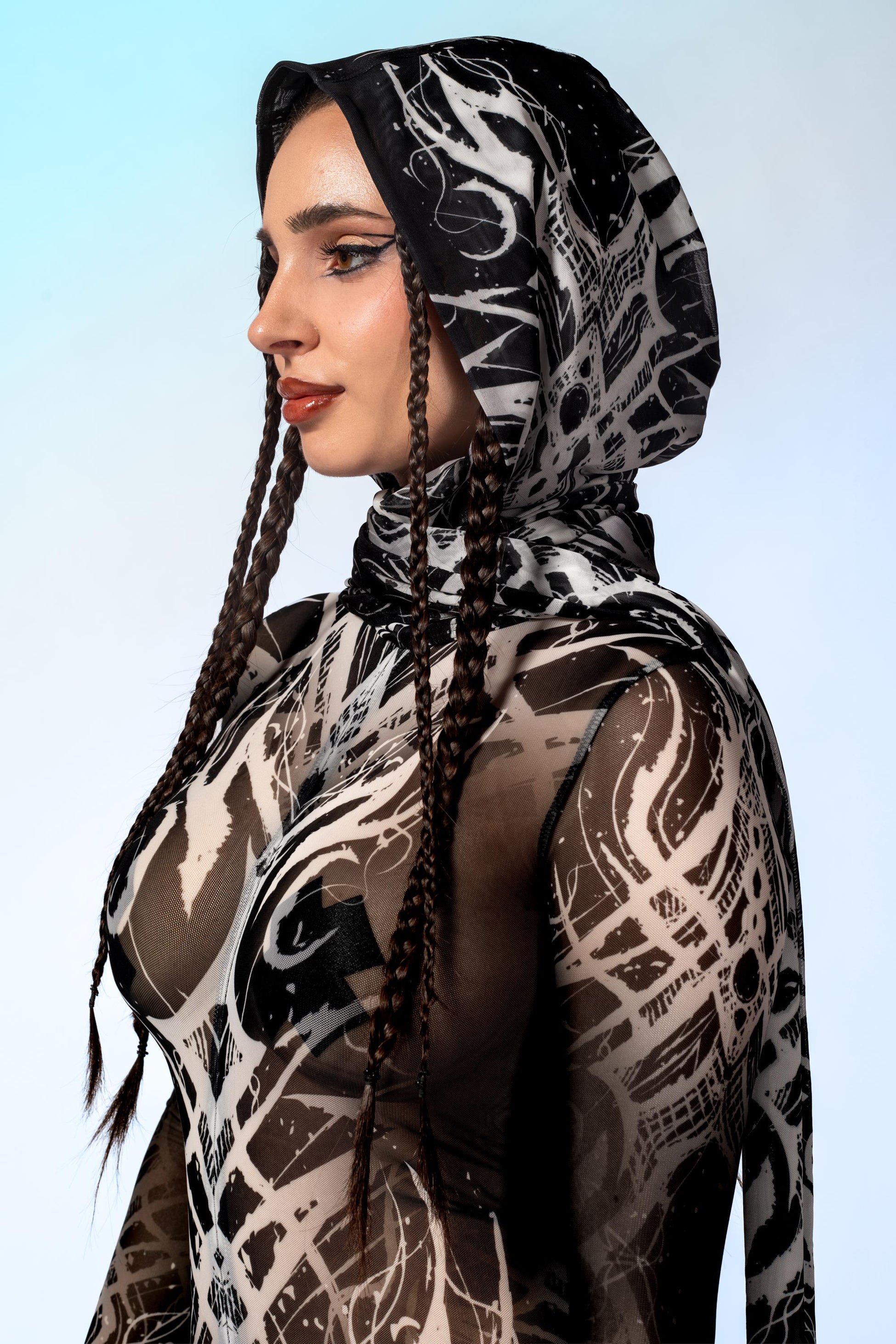 Blood Moon Ritual Hood Scarf 1