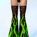 Acid Fire Asymmetrical Cutout Bodysuit