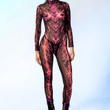 Shock Waves Pink Mesh Costume