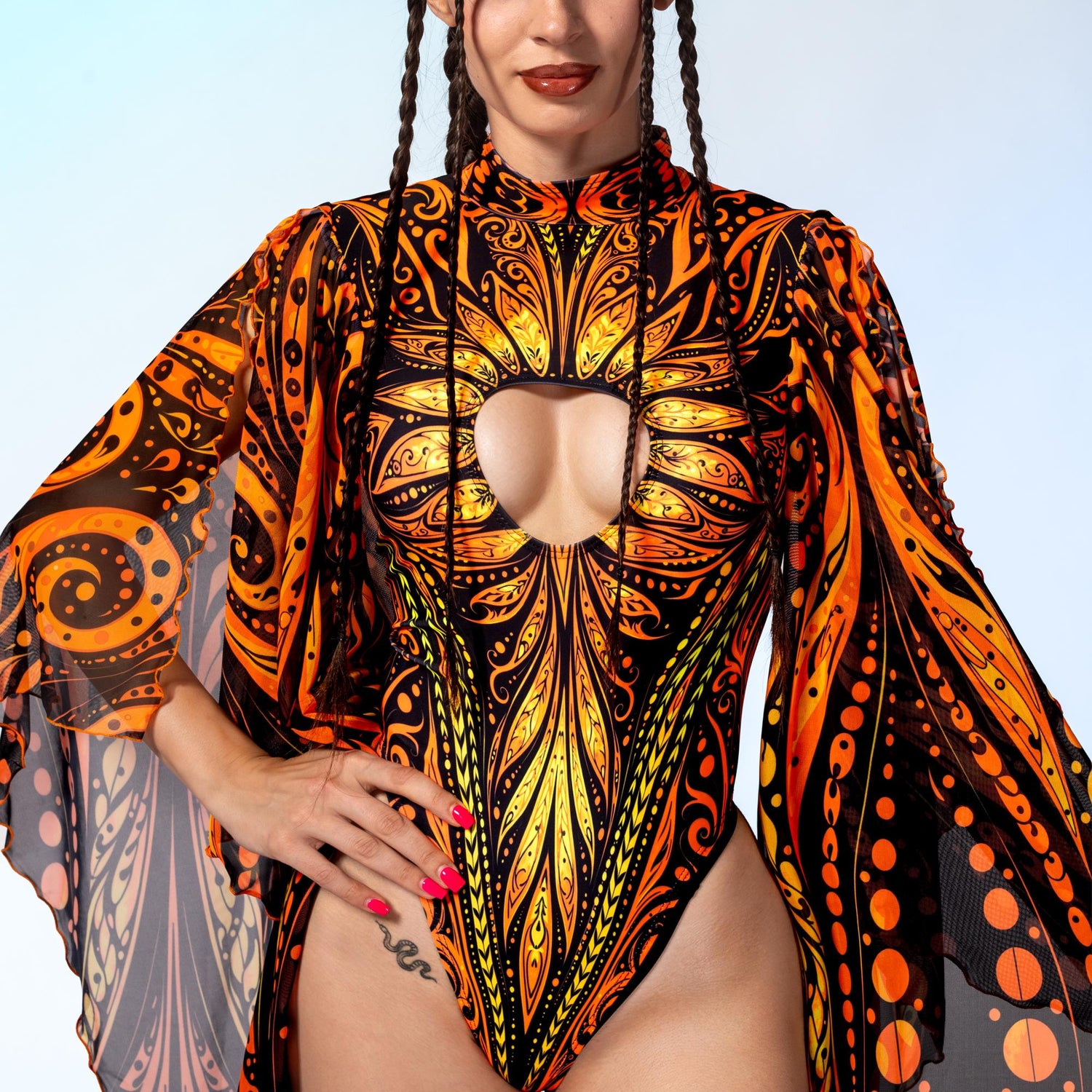 Slowburn Angel Bodysuit Orange