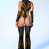 Desert Oracle Strappy Hooded Bodysuit