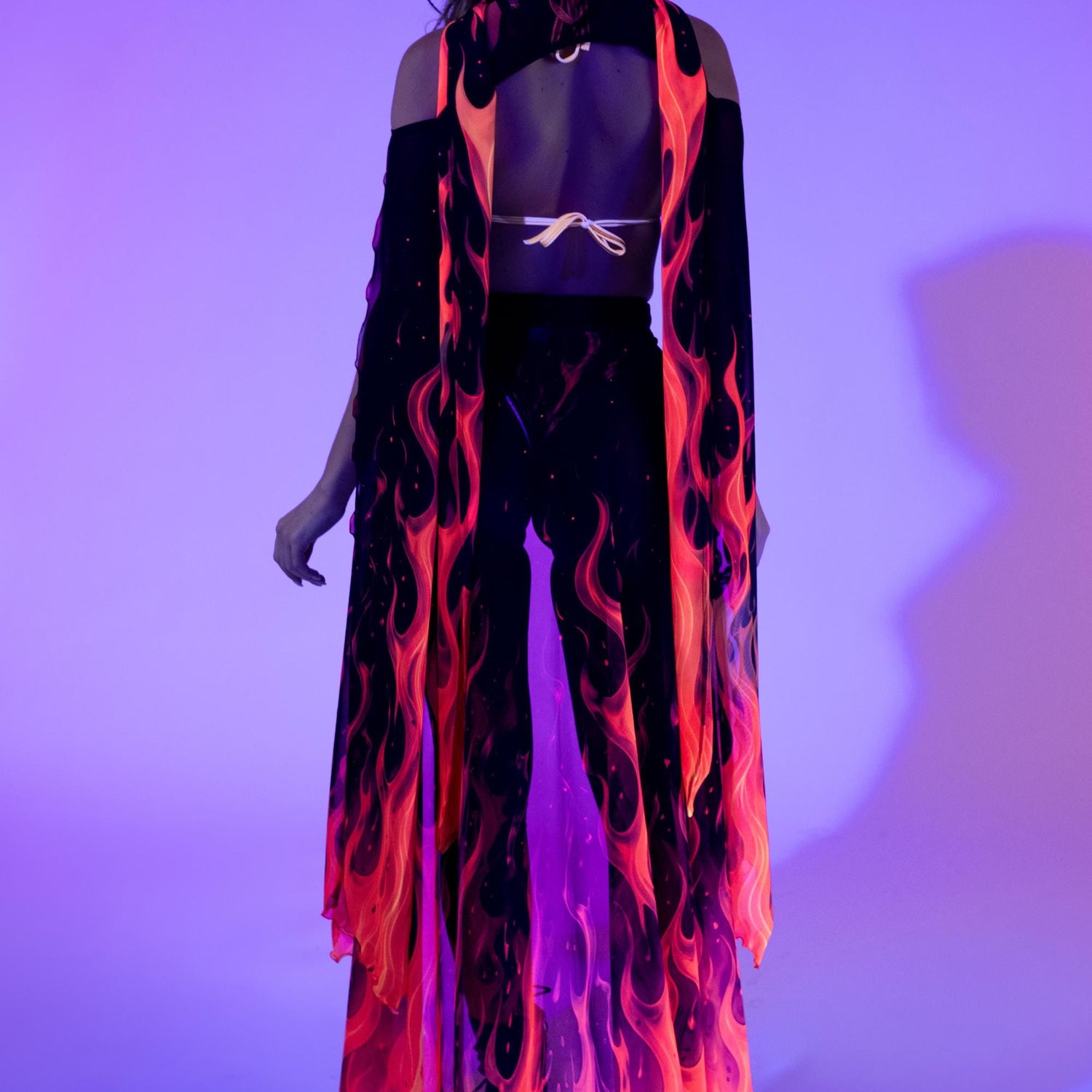 Burn Up Open Front Skirt 10