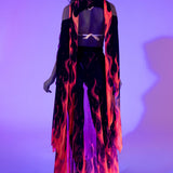Burn Up Open Front Skirt