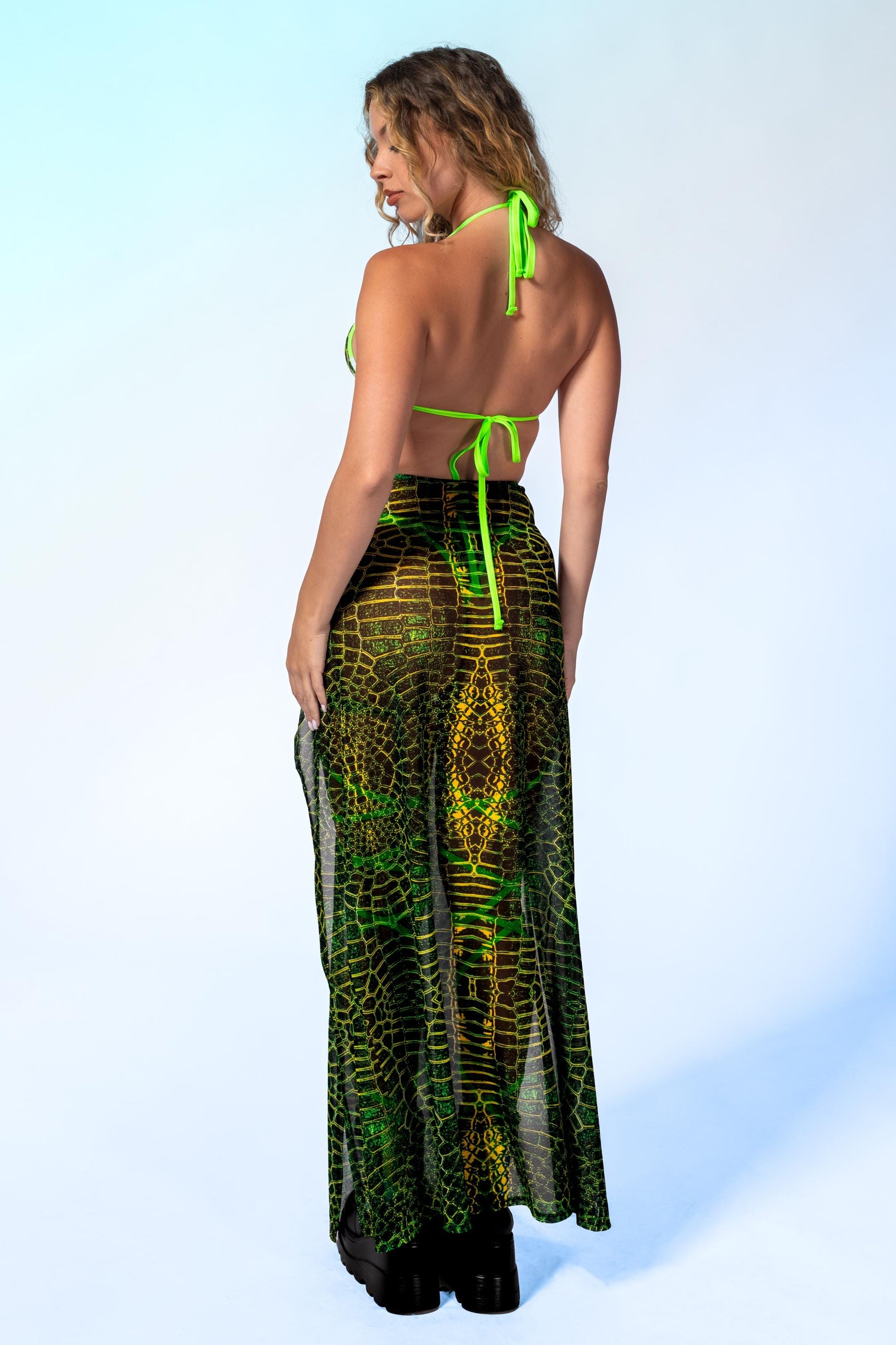 Desert Exoskin Mesh Duster Skirt 2
