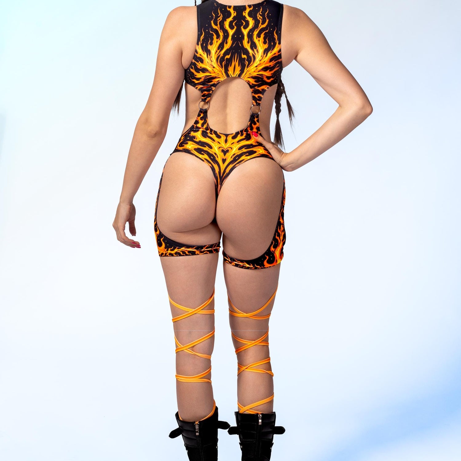 Fire Flight Cutout Strappy Romper 9