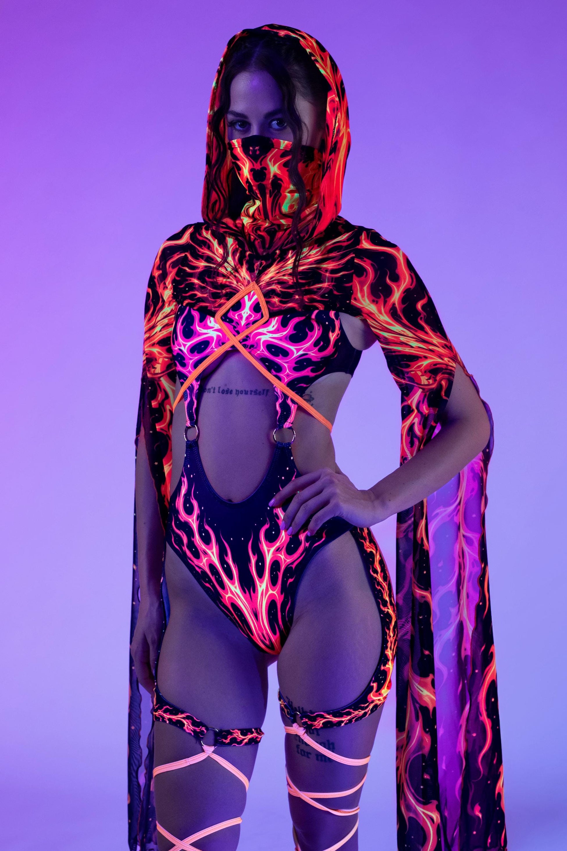 Fire Flight Cutout Strappy Romper 1