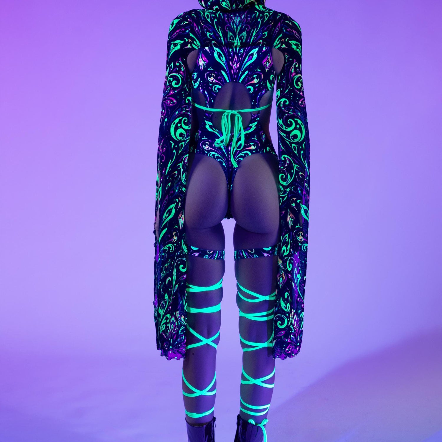 Psychic Garden Cutout Strappy Romper 9