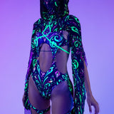 Psychic Garden Cutout Strappy Romper