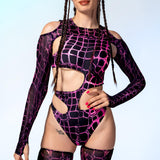 Wild Whisper Asymmetrical Bodysuit