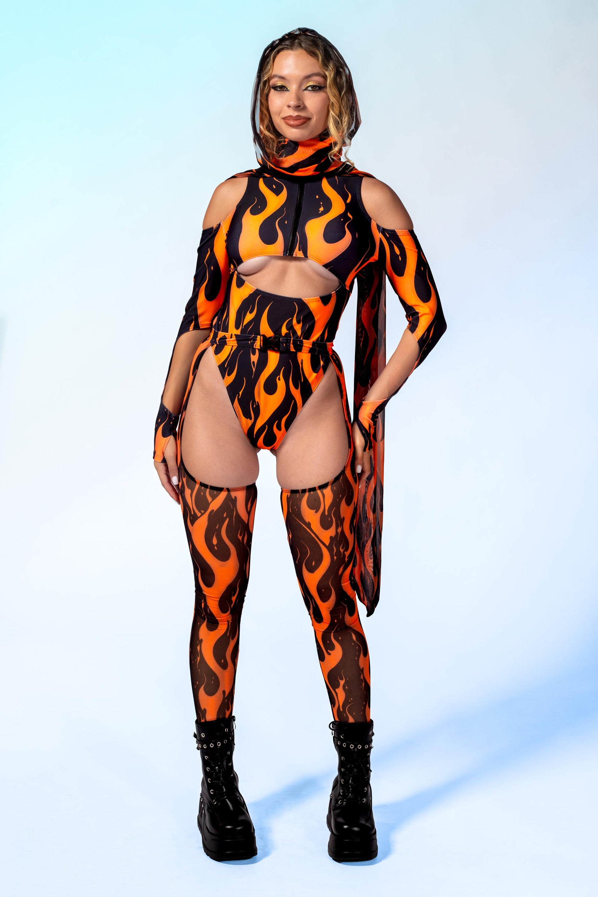Heat Is On Zipped Bodysuit 2
