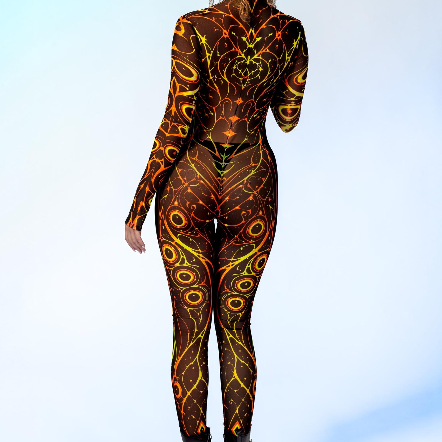 Devine Being Hood Scarf Mesh, UV Reactive