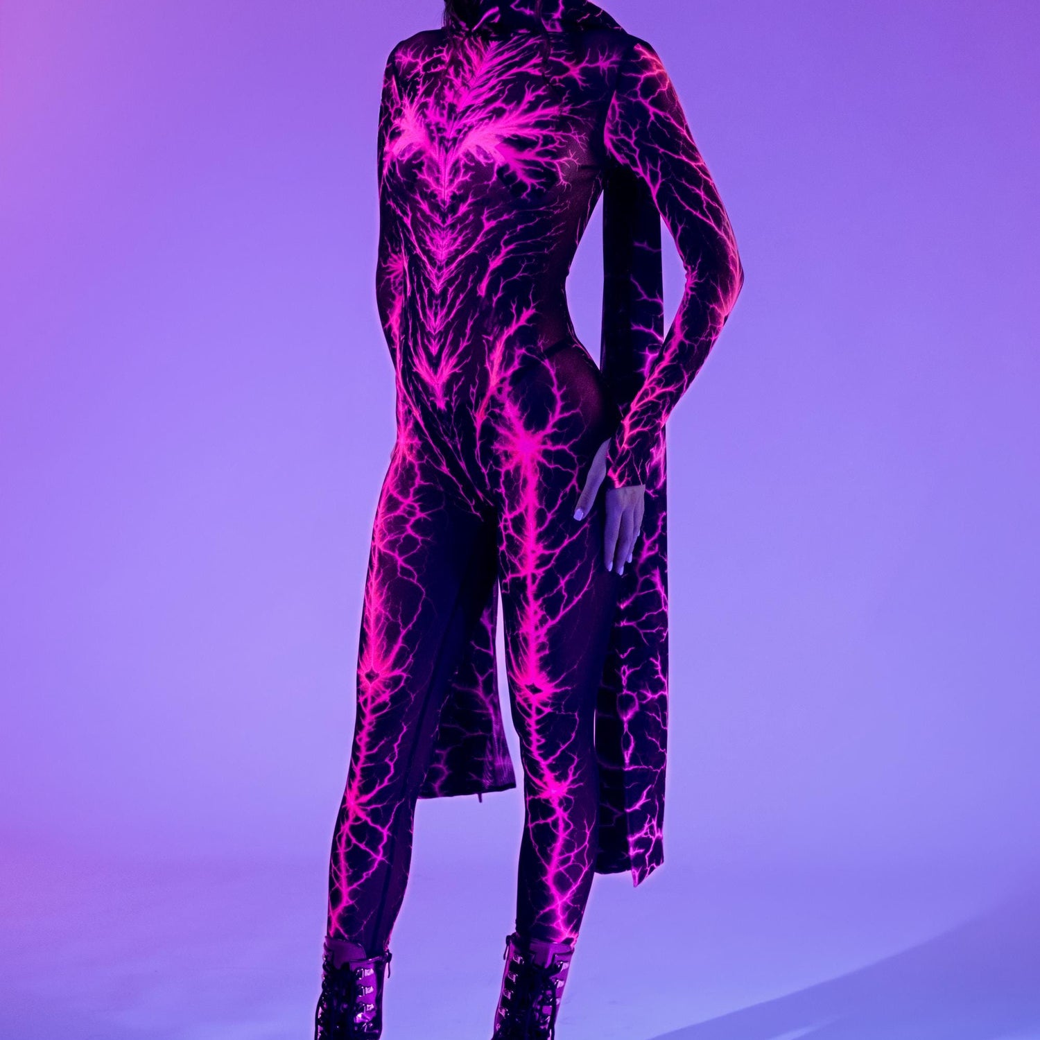 Shock Waves Pink Mesh Costume 7