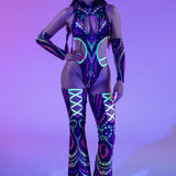 Desert Oracle Strappy Hooded Bodysuit