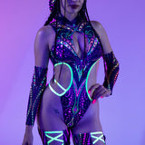 Desert Oracle Strappy Hooded Bodysuit
